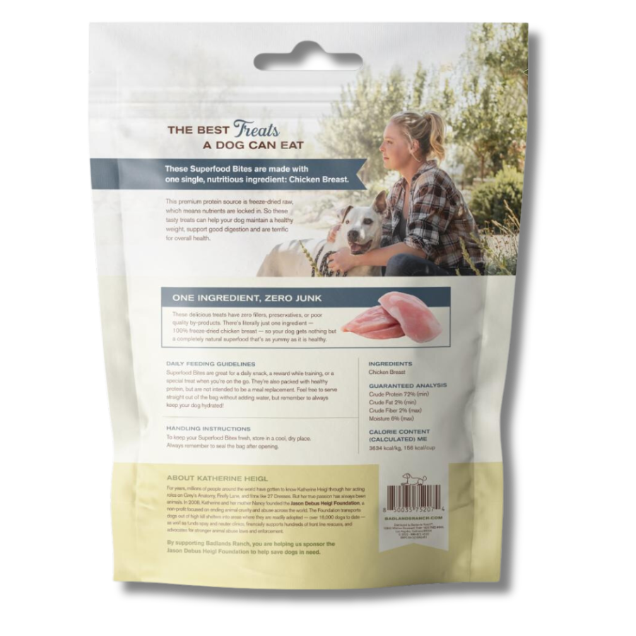 Badlands Ranch Superfood Bites Chicken Breast Treats - 4 oz