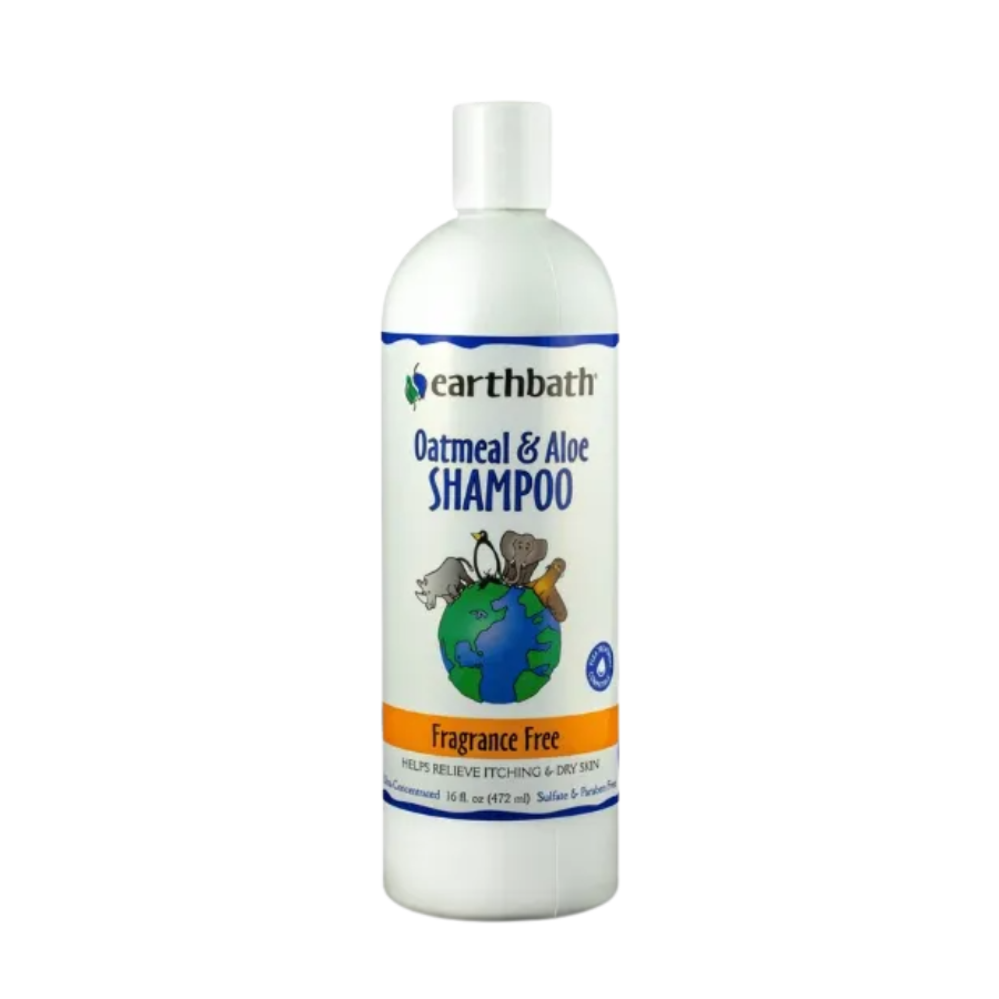 earthbath Oatmeal and Aloe Fragrance Free Shampoo - 16 oz
