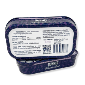 Gunnis Pet Cod and Capelin Food Topper for Cats - 3 oz