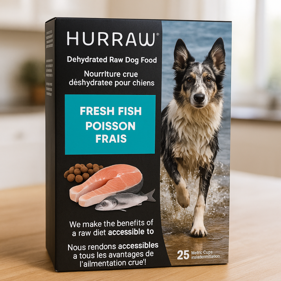 Hurraw Dehydrated Raw Dog Food Fresh Fish - 2.5 kg