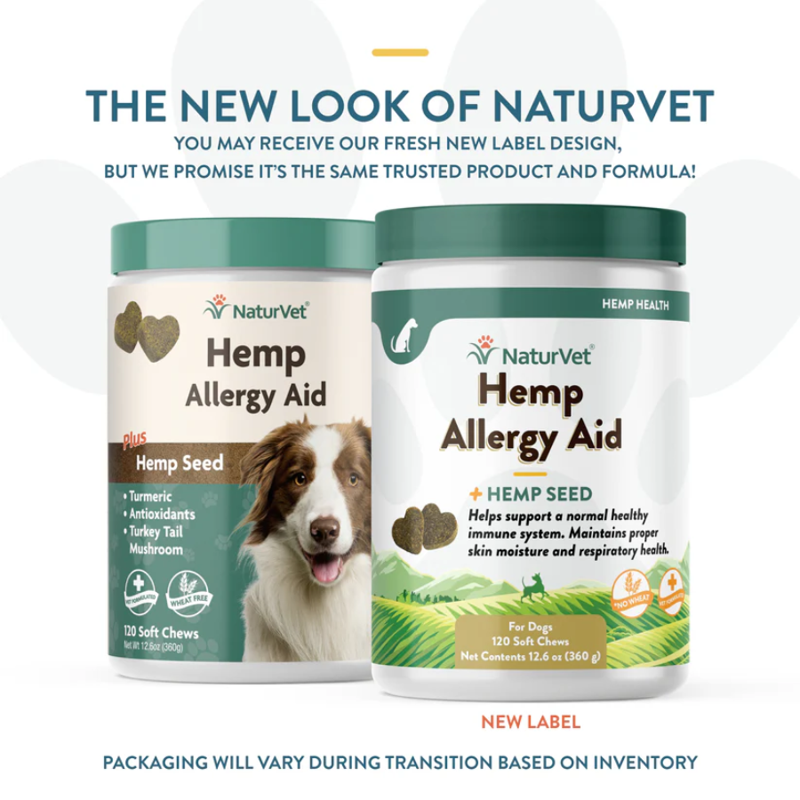 NaturVet Allergy Aid with Hemp Seed