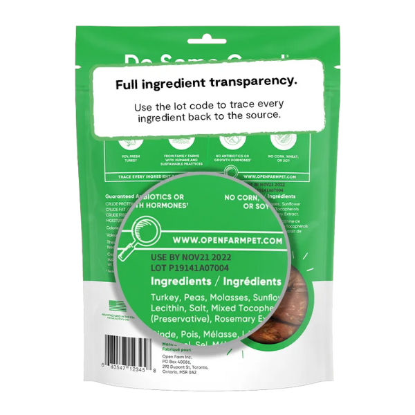 Open Farm Dog Dehydrated Turkey Treats - 4.5 oz