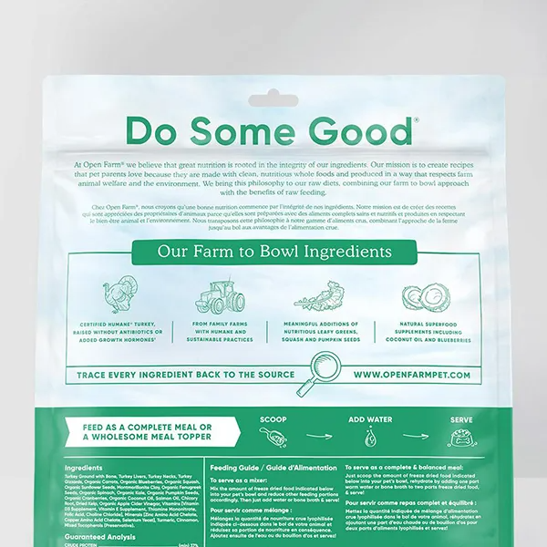 Open Farm Freeze Dried Raw Homestead Turkey - 13.5 oz