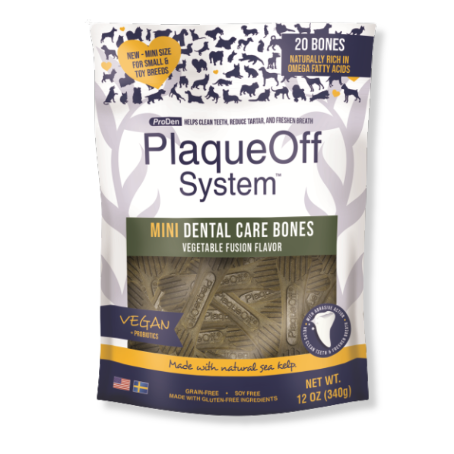 ProDen PlaqueOff Dental Care Bones Mini Vegetable Fusion - 12 oz