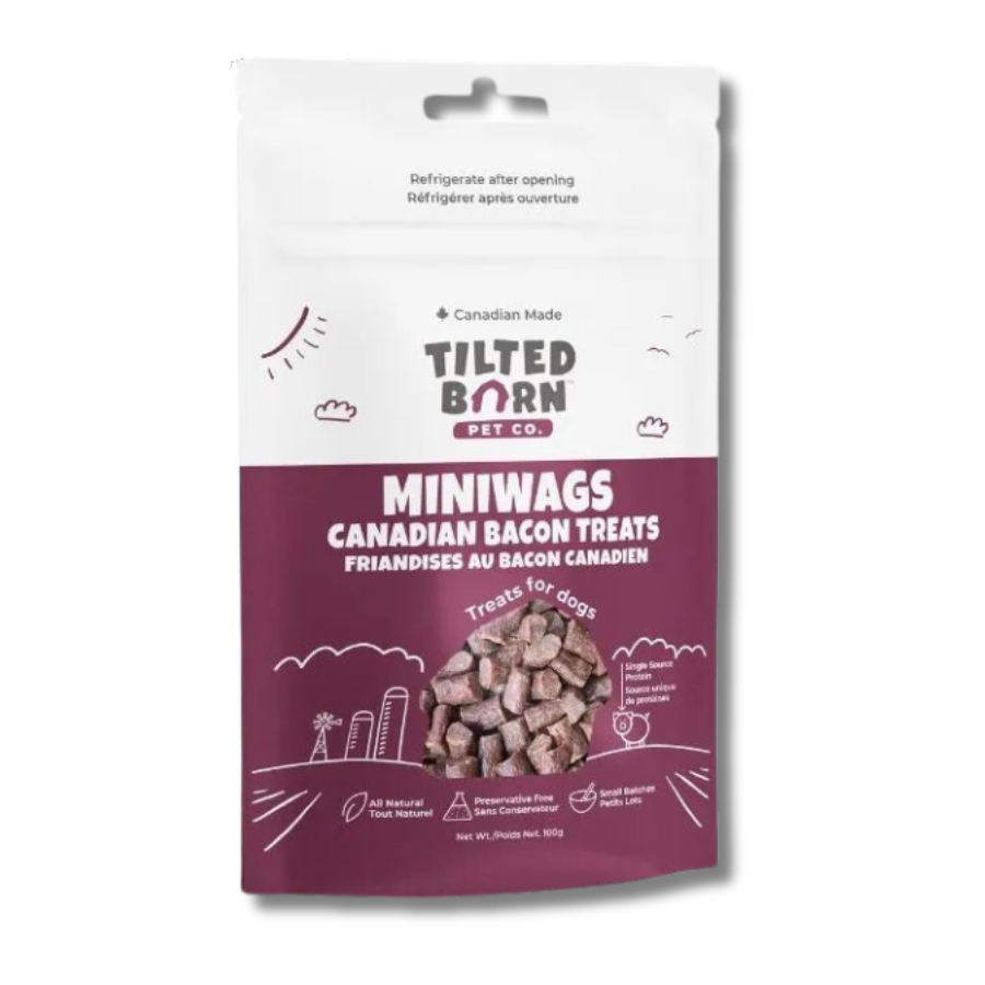 Tilted Barn Miniwags Canadian Bacon Treats - 3.5 oz