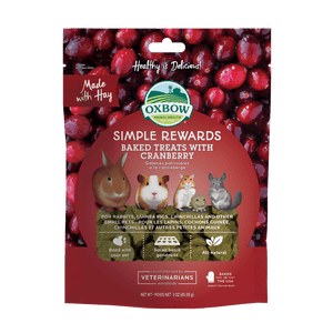 OXBOW Simple Rewards Baked Treats with Cranberry