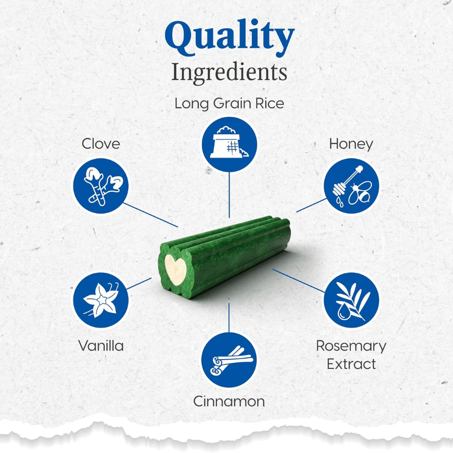 Ark Naturals Brushless Toothpaste 4-in-1 Mini Dog Dental Chews