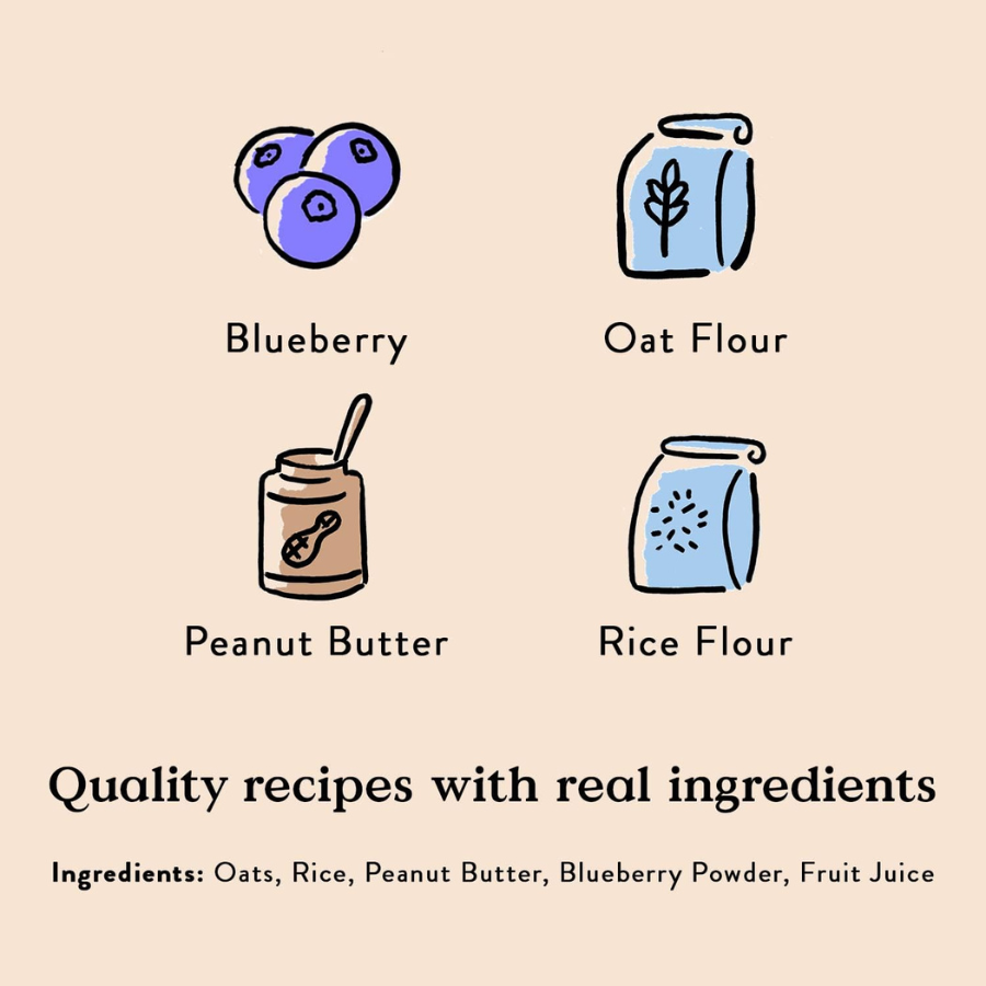 Bocce's Bakery Crispies Peanut Butter and Blueberry - 10 oz