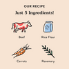 Bocce's Bakery Grazers Beef and Carrot Jerky Sticks - 4 oz