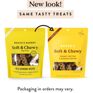 Bocce's Bakery Peanut Butter and Banana Soft and Chewy Treats - 6 oz
