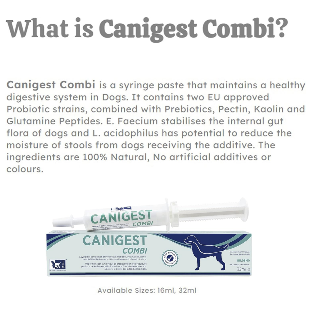 Canigest Combi Prebiotic and Probiotic Diarrhea Treatment for Dogs