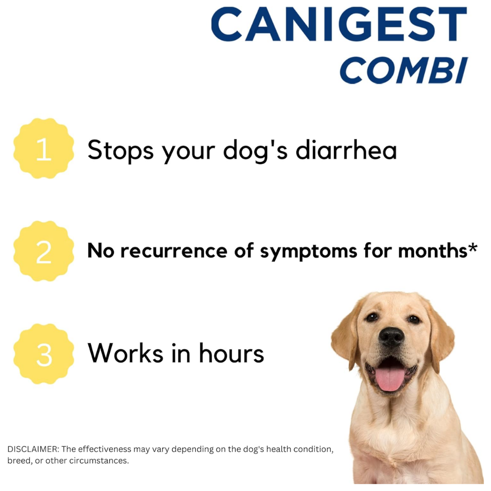 Canigest Combi Prebiotic and Probiotic Diarrhea Treatment for Dogs