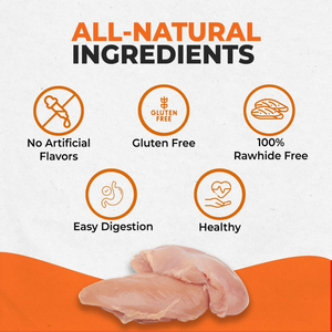Canine Naturals Hide-Free Chicken Rolls Small 2.5" - 6 Pack