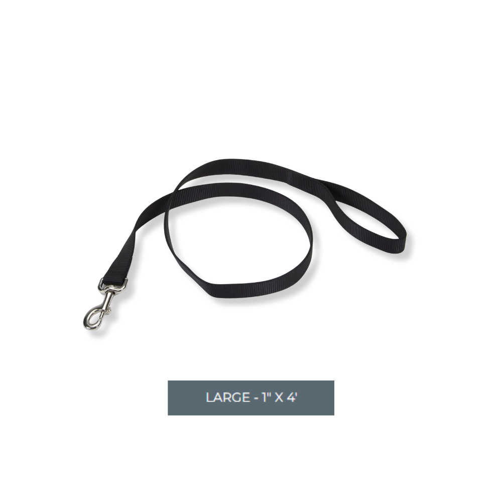 Coastal Nylon Lead Black 1" Width