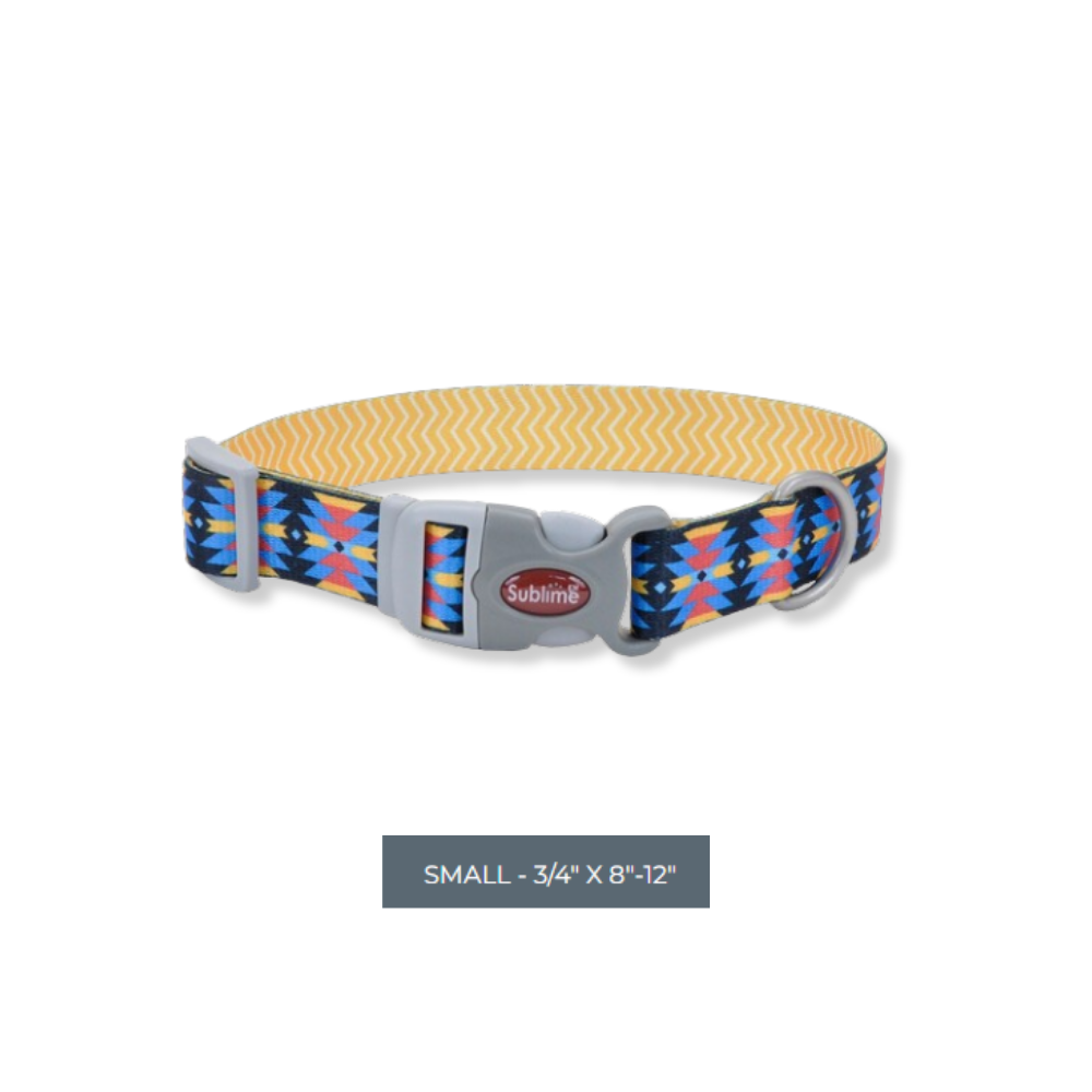 Coastal Sublime Collar Yellow Chevron Aztec