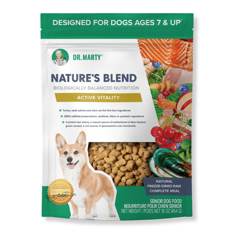 Dr. Marty Nature's Blend Freeze-Dried Raw - Active Vitality for Senior Dogs - 16 oz