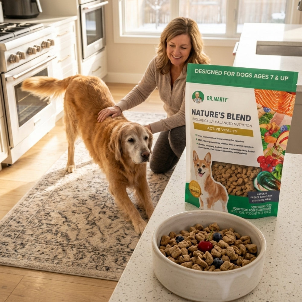 Dr. Marty Nature's Blend Freeze-Dried Raw - Active Vitality for Senior Dogs - 16 oz