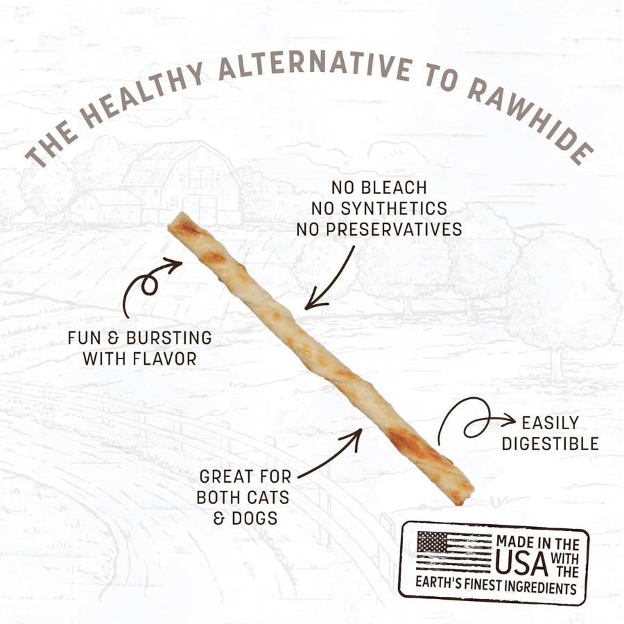 Earth Animal Chicken No-Hide STIX - 10 Pack