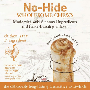 Earth Animal No-Hide Chew Cage-Free Chicken - Large (2 Pack)