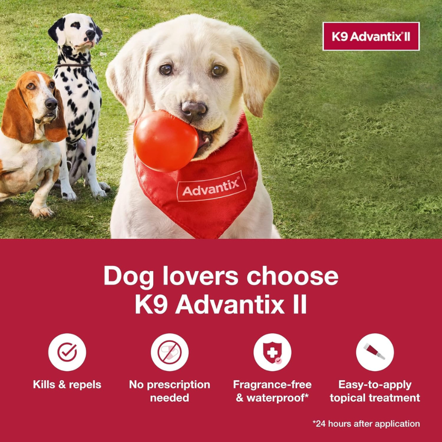 Elanco K9 Advantix II Extra Large Dog Topical Flea and Tick Treatment - Over 25 kg