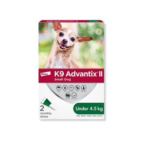 Elanco K9 Advantix II Small Dog Topical Flea and Tick Treatment - Under 4.5 kg