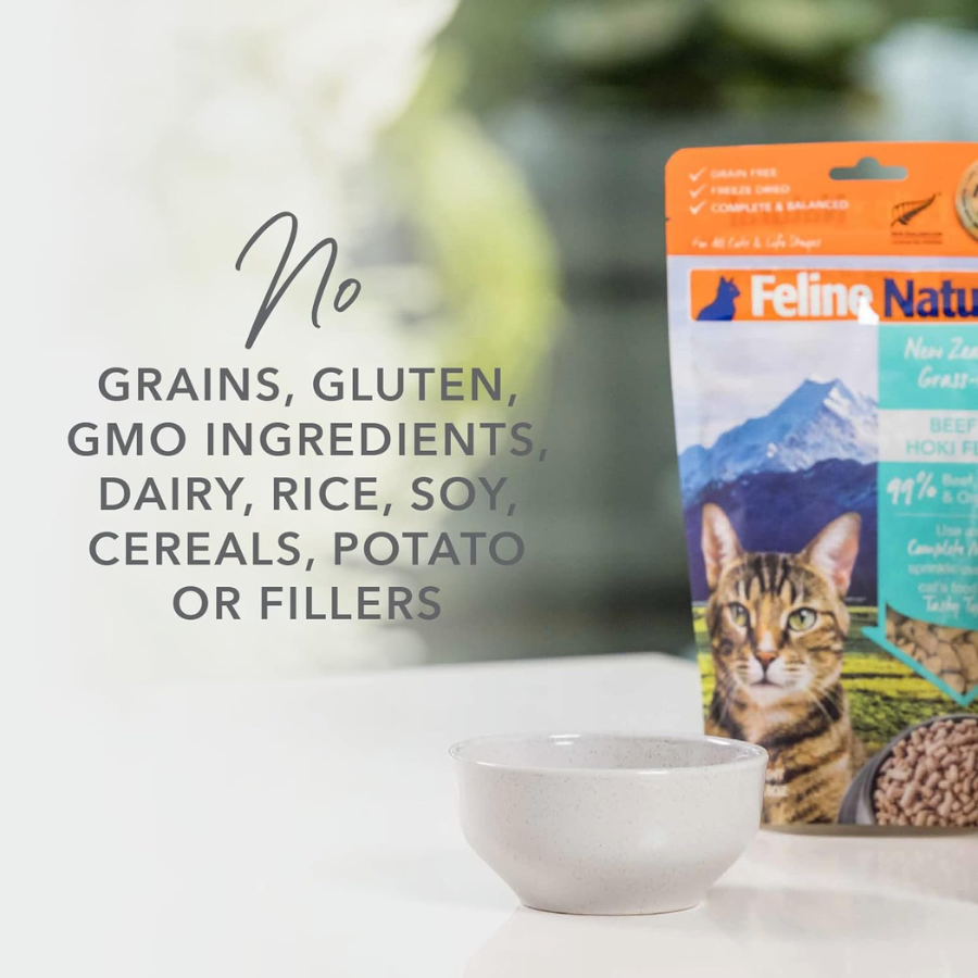 Feline Natural Beef and Hoki Feast Freeze-Dried Cat Food