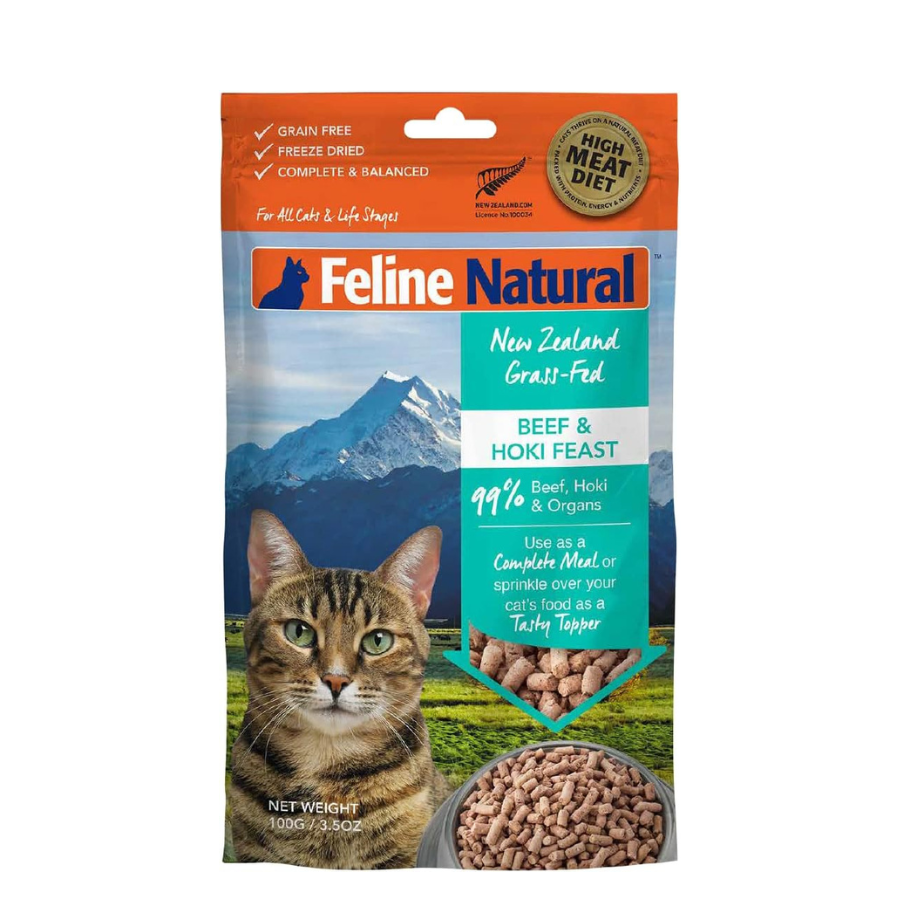 Feline Natural Beef and Hoki Feast Freeze-Dried Cat Food