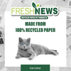 Fresh News Cat Litter - 25 lbs