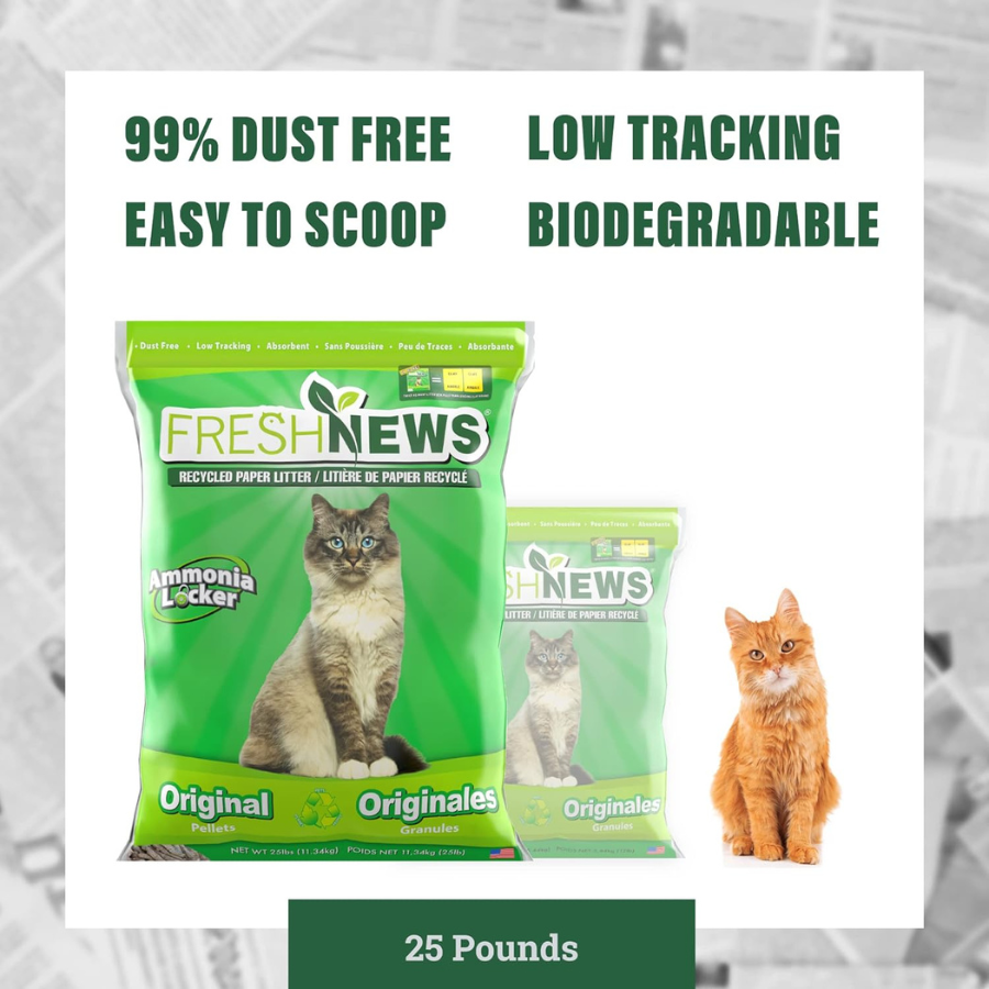 Fresh News Cat Litter - 25 lbs
