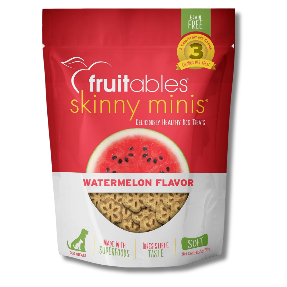 Fruitables Skinny Minis Watermelon Chewy Dog Treats - 5 oz