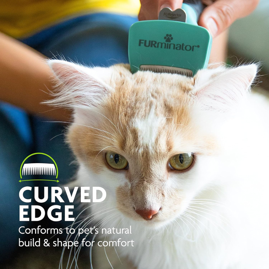 Furminator Short Hair deShedding Tool for Small Cats