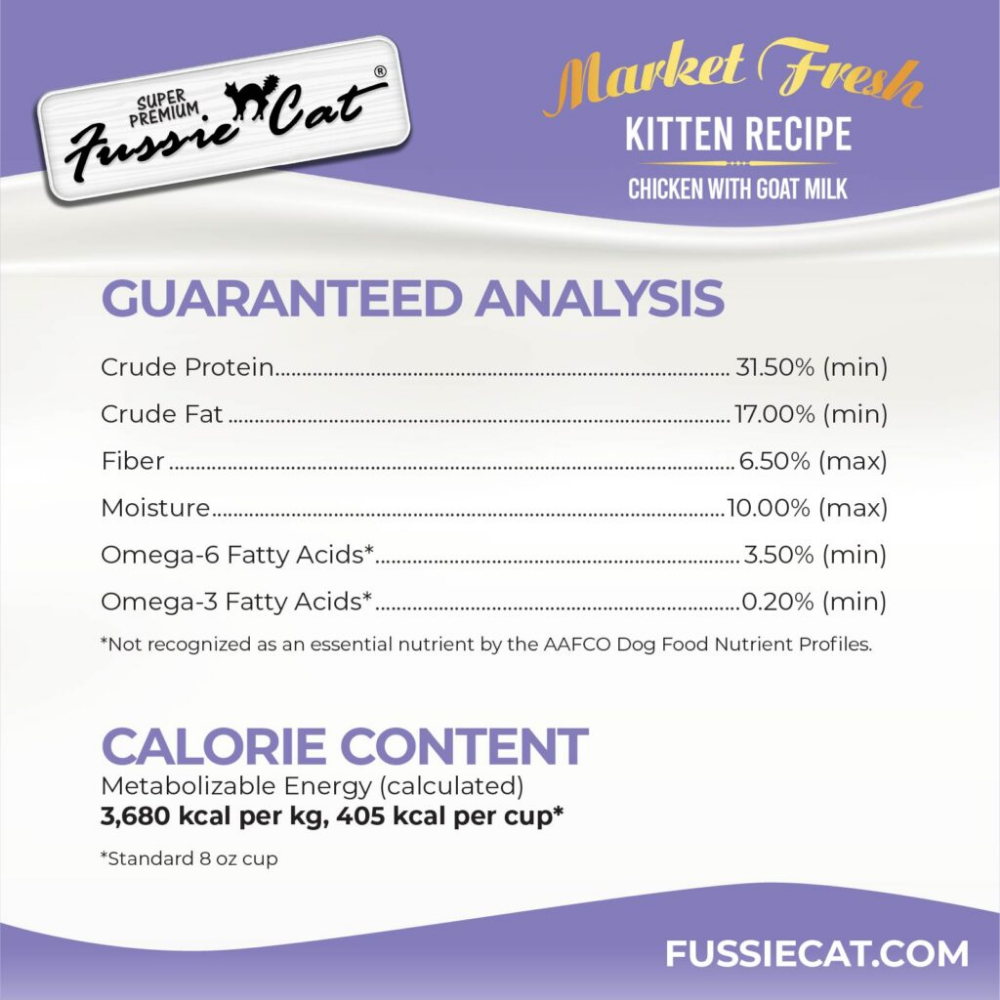 Fussie Cat Market Fresh Kitten Food - 3.5 lbs