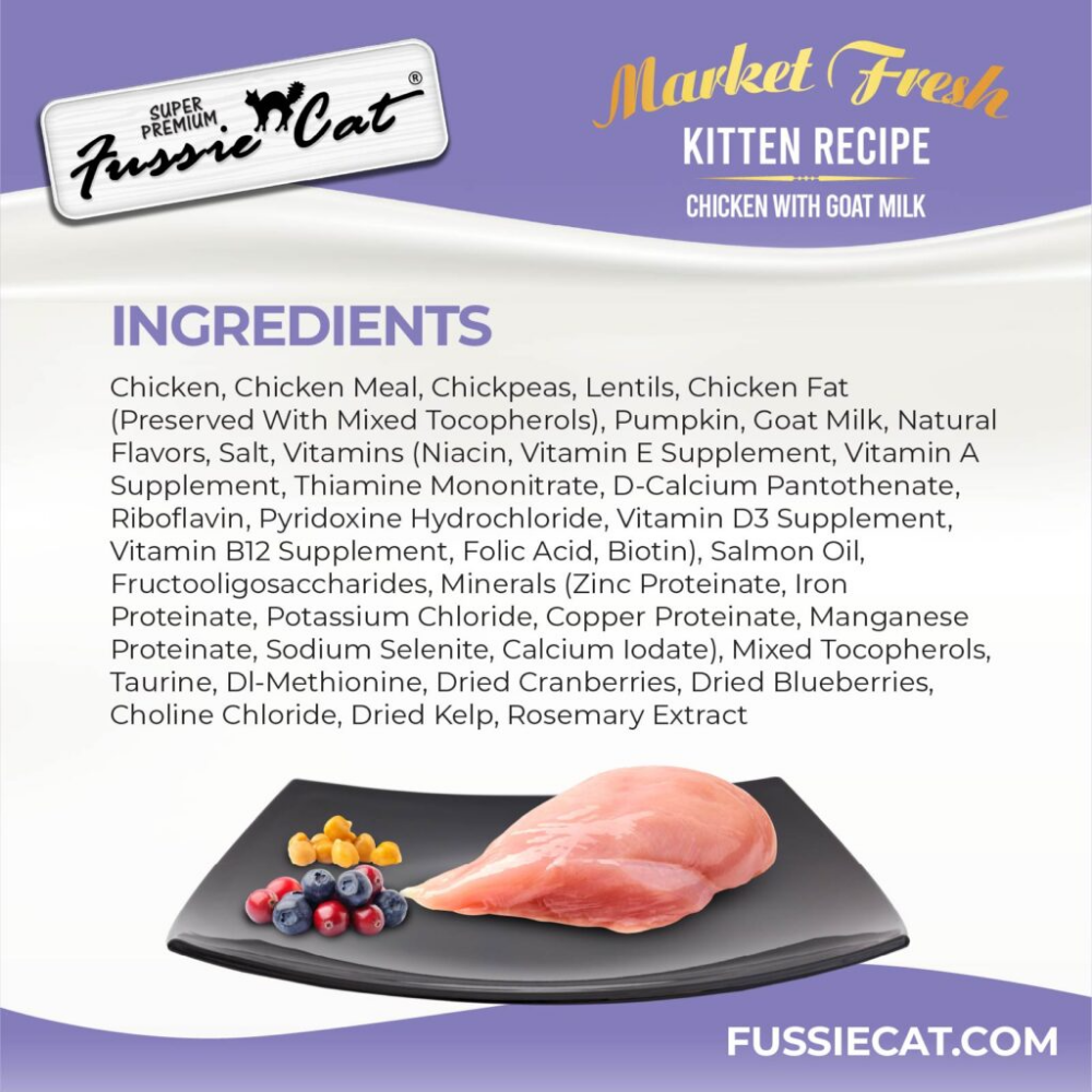 Fussie Cat Market Fresh Kitten Food - 3.5 lbs