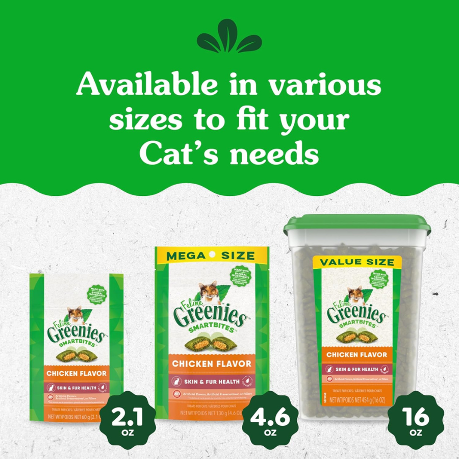 Greenies Smartbites Chicken Flavour - 2.1 oz