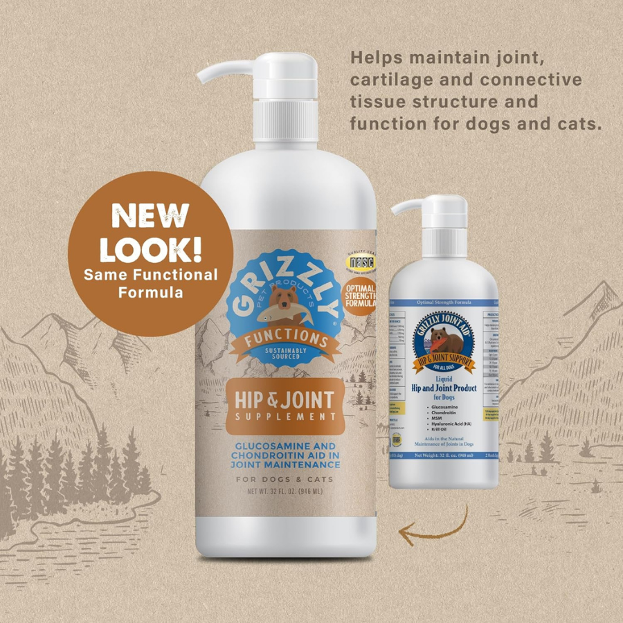Grizzly Joint Aid Hip and Joint Support Liquid Supplement