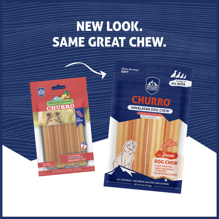 Himalayan Pet Supply Churro Bacon Yak Dog Chew - 4 Pack
