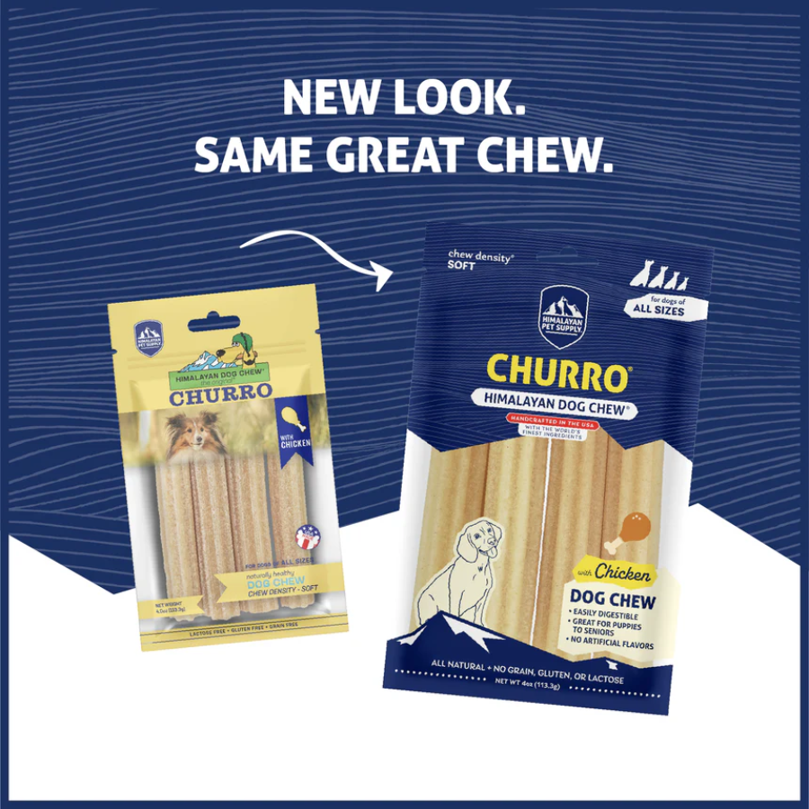 Himalayan Pet Supply Churro Chicken Yak Dog Chew - 4 Pack