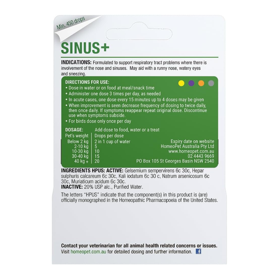 HomeoPet Multi Species Sinus+ - 15 ml