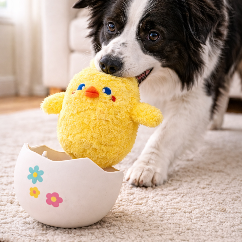 HugSmart Fuzzy Friendz Hoppin Easter Baby Chick