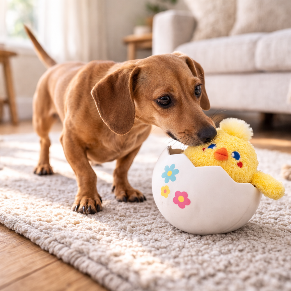 HugSmart Fuzzy Friendz Hoppin Easter Baby Chick