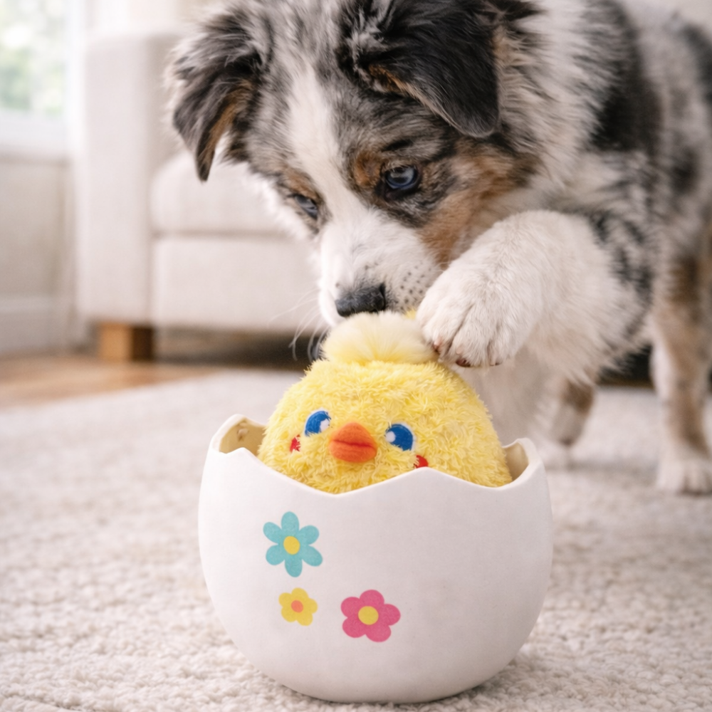 HugSmart Fuzzy Friendz Hoppin Easter Baby Chick