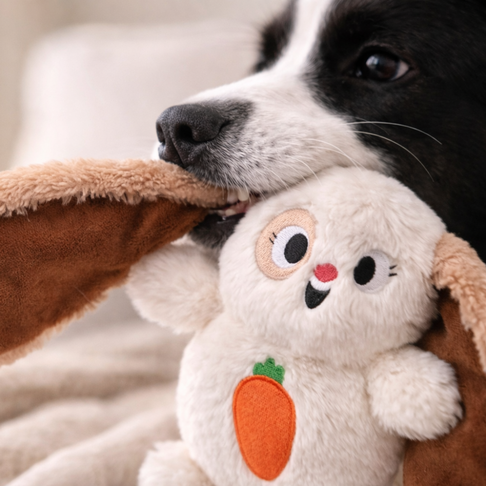 HugSmart Fuzzy Friendz Hoppin Easter Floppy Bunny