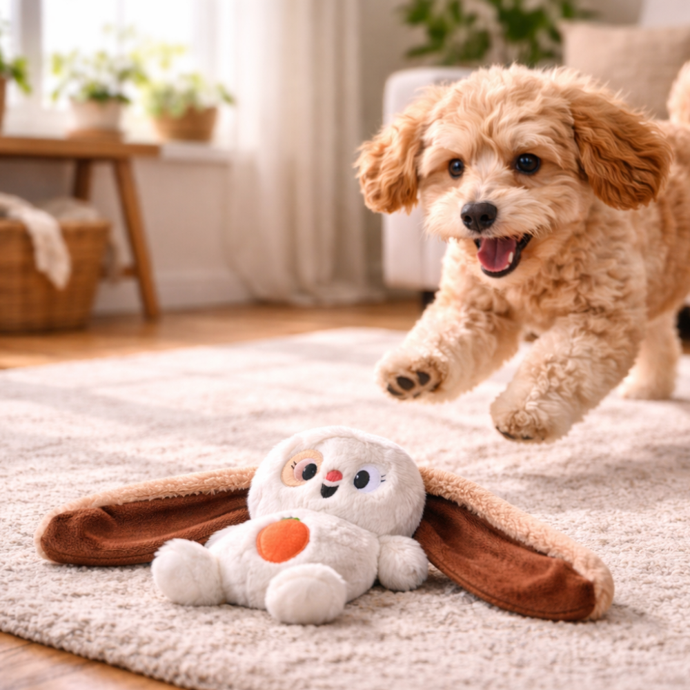 HugSmart Fuzzy Friendz Hoppin Easter Floppy Bunny