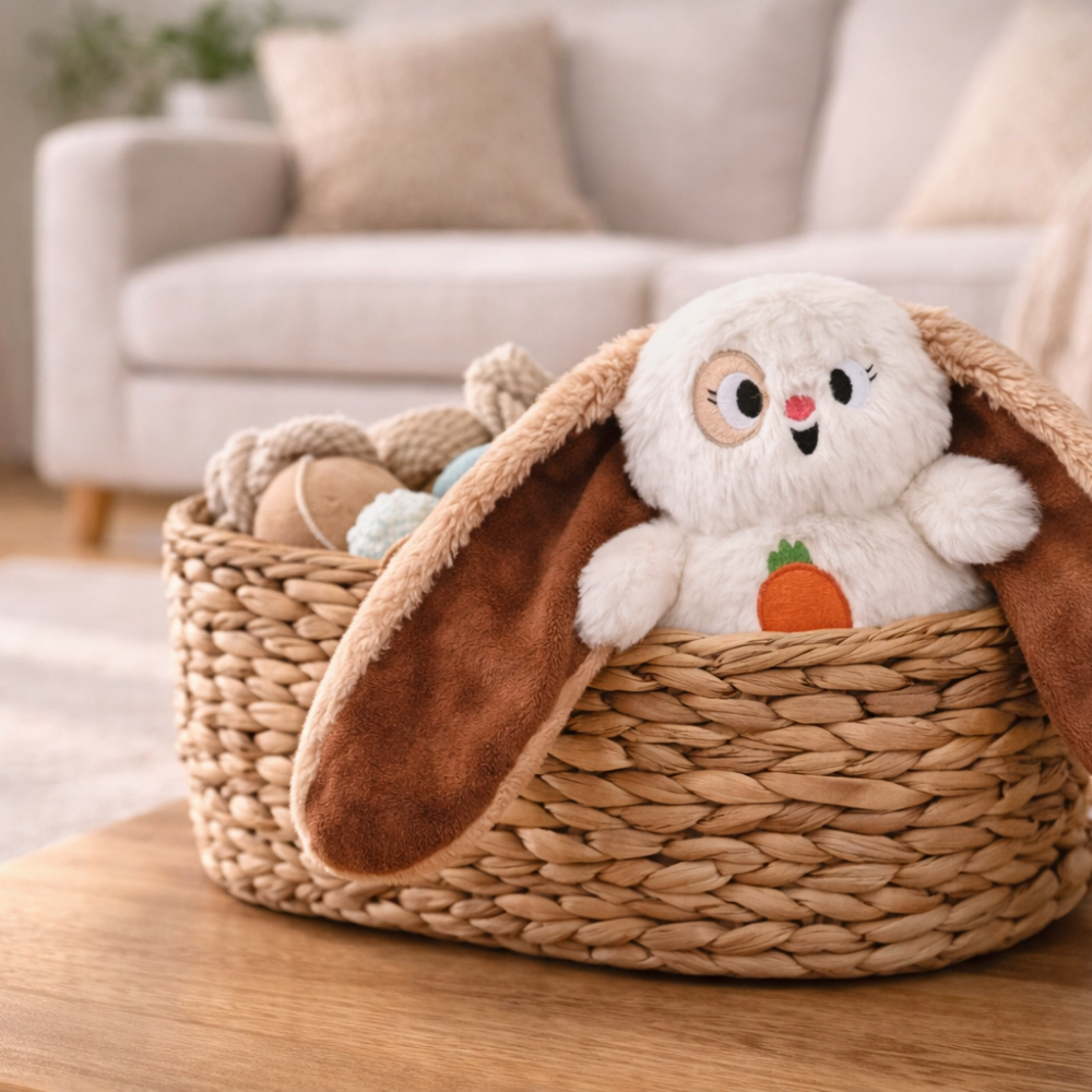 HugSmart Fuzzy Friendz Hoppin Easter Floppy Bunny