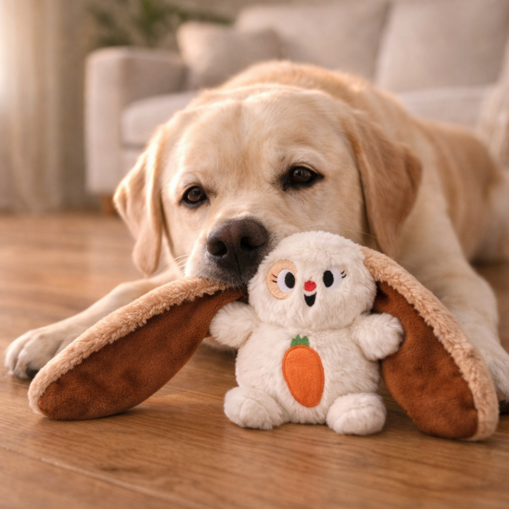 HugSmart Fuzzy Friendz Hoppin Easter Floppy Bunny