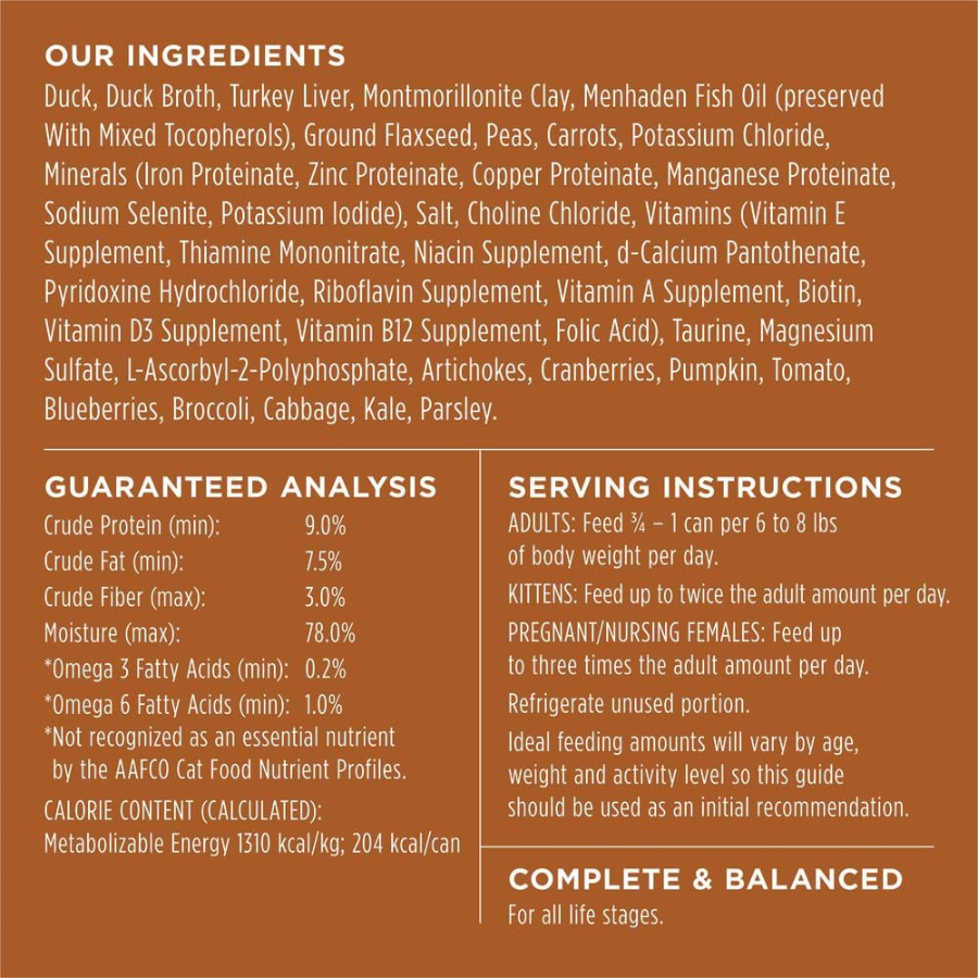 Instinct Original Duck Pate for Cats - 5.5 oz