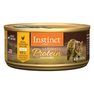 Instinct Ultimate Protein Grain-Free Chicken Pate for Cats (5.5 oz Cans)
