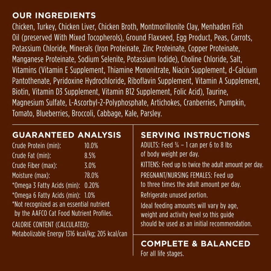 Instinct Ultimate Protein Grain-Free Chicken Pate for Cats (5.5 oz Cans)