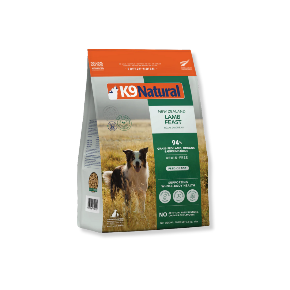 K9 Natural Lamb Feast Freeze-Dried Dog Food