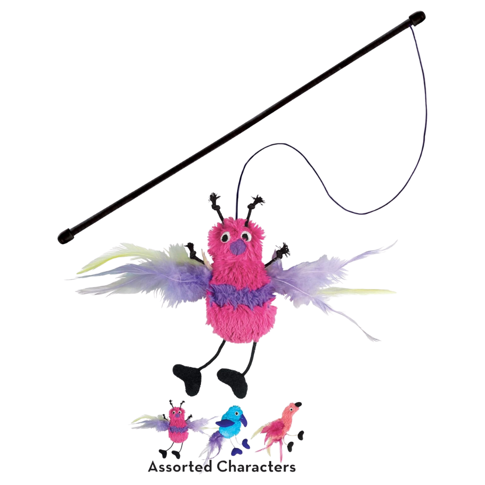 KONG Feather Teaser Wand Cat Toy (Assorted)